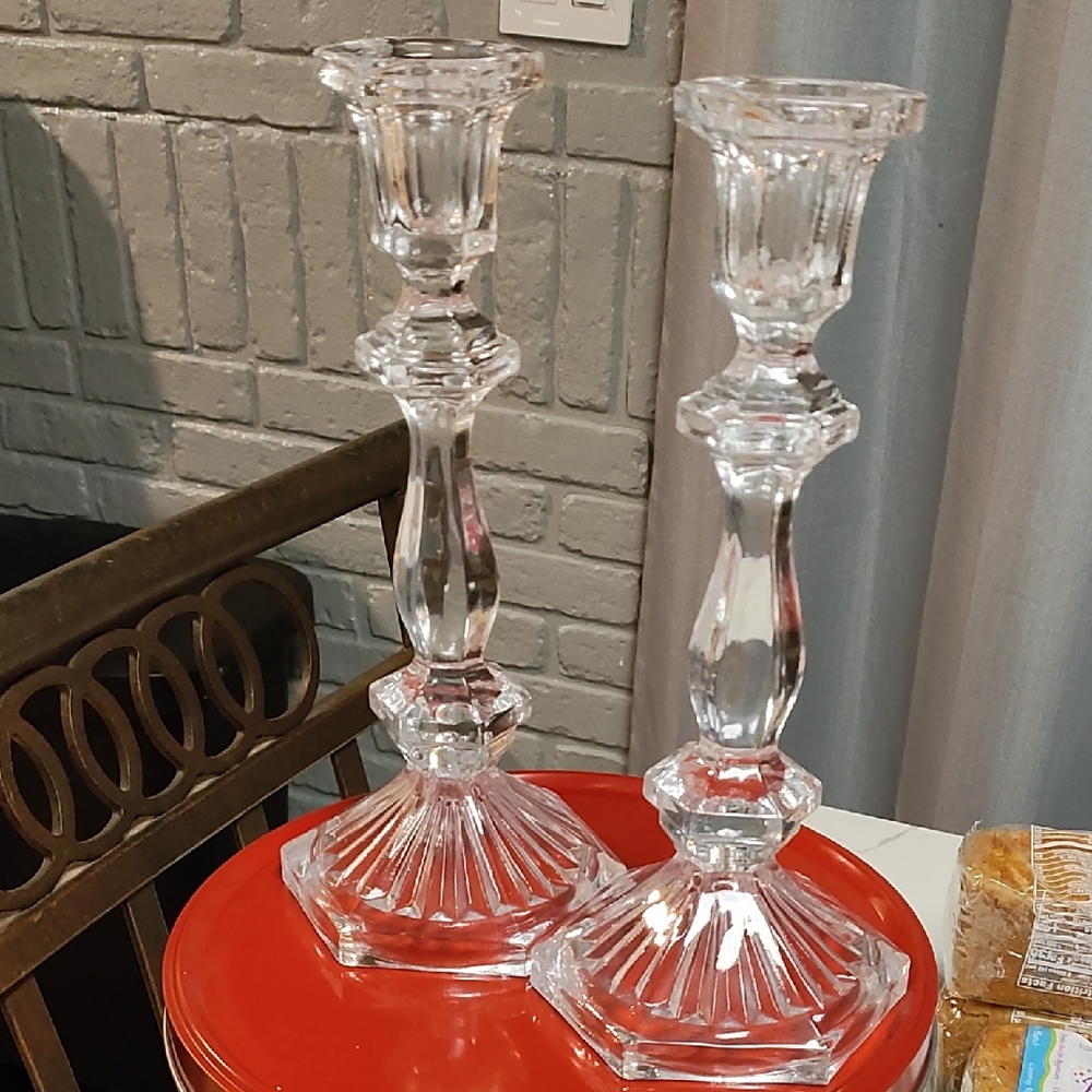 Crystal candlesticks- 2